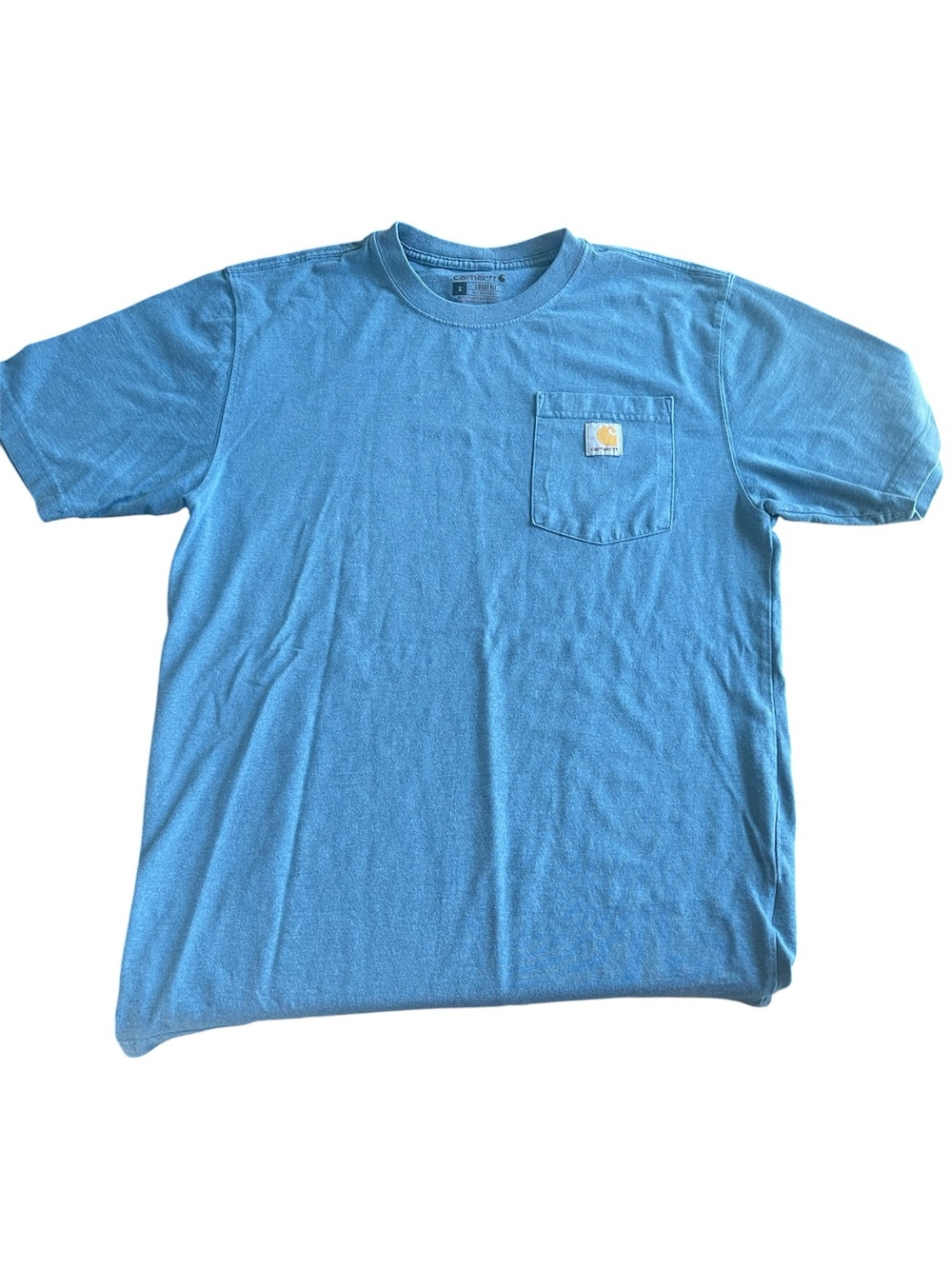 Carhartt Short-Sleeve Pocket Tee in Sky Blue